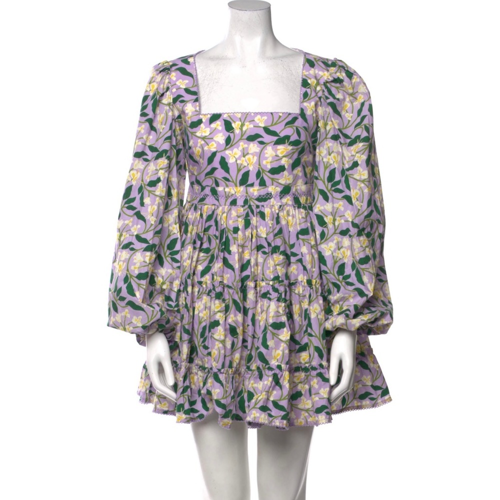 Agua by Agua Bendita Avena Long Sleeve Mini Dress